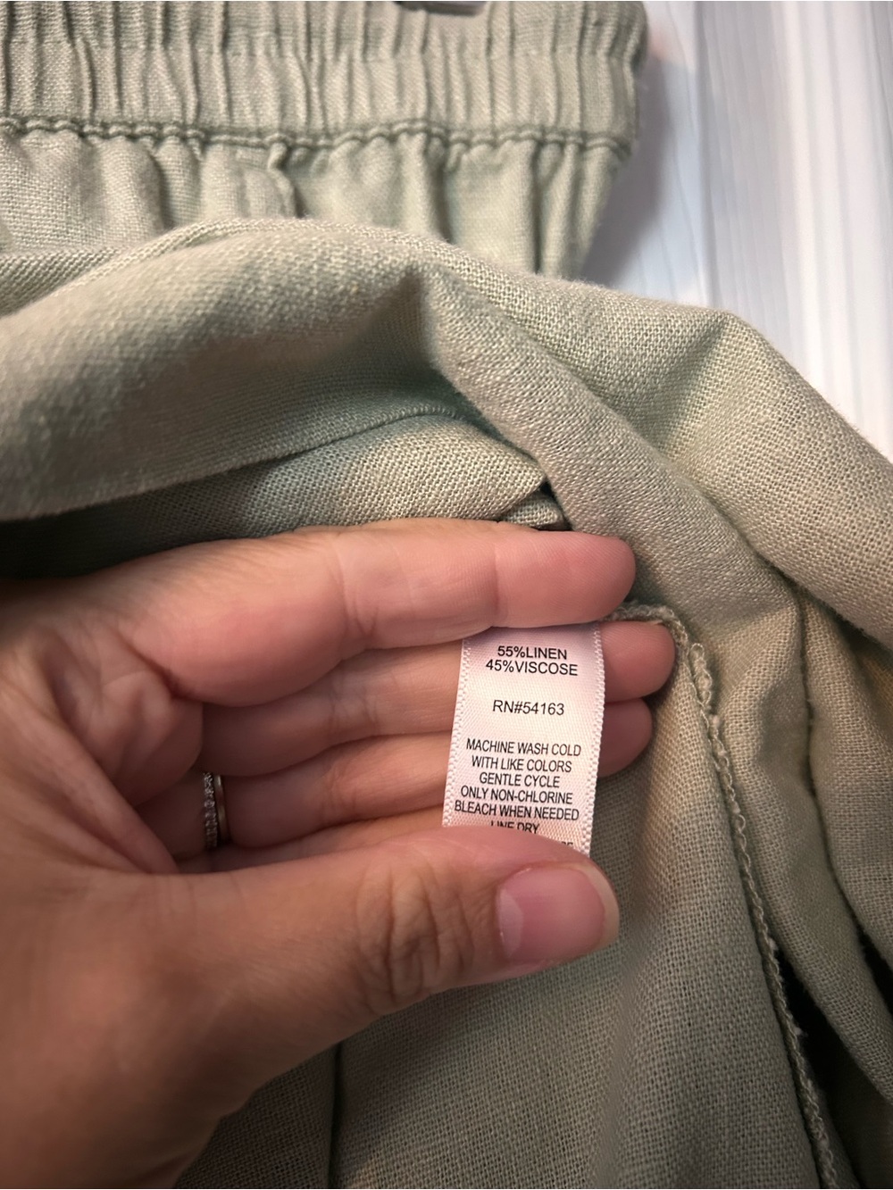 Marc New York Sage Drawstring Cargo Pocket Midi Linen Blend Skirt- Size XS - Picture 5 of 7